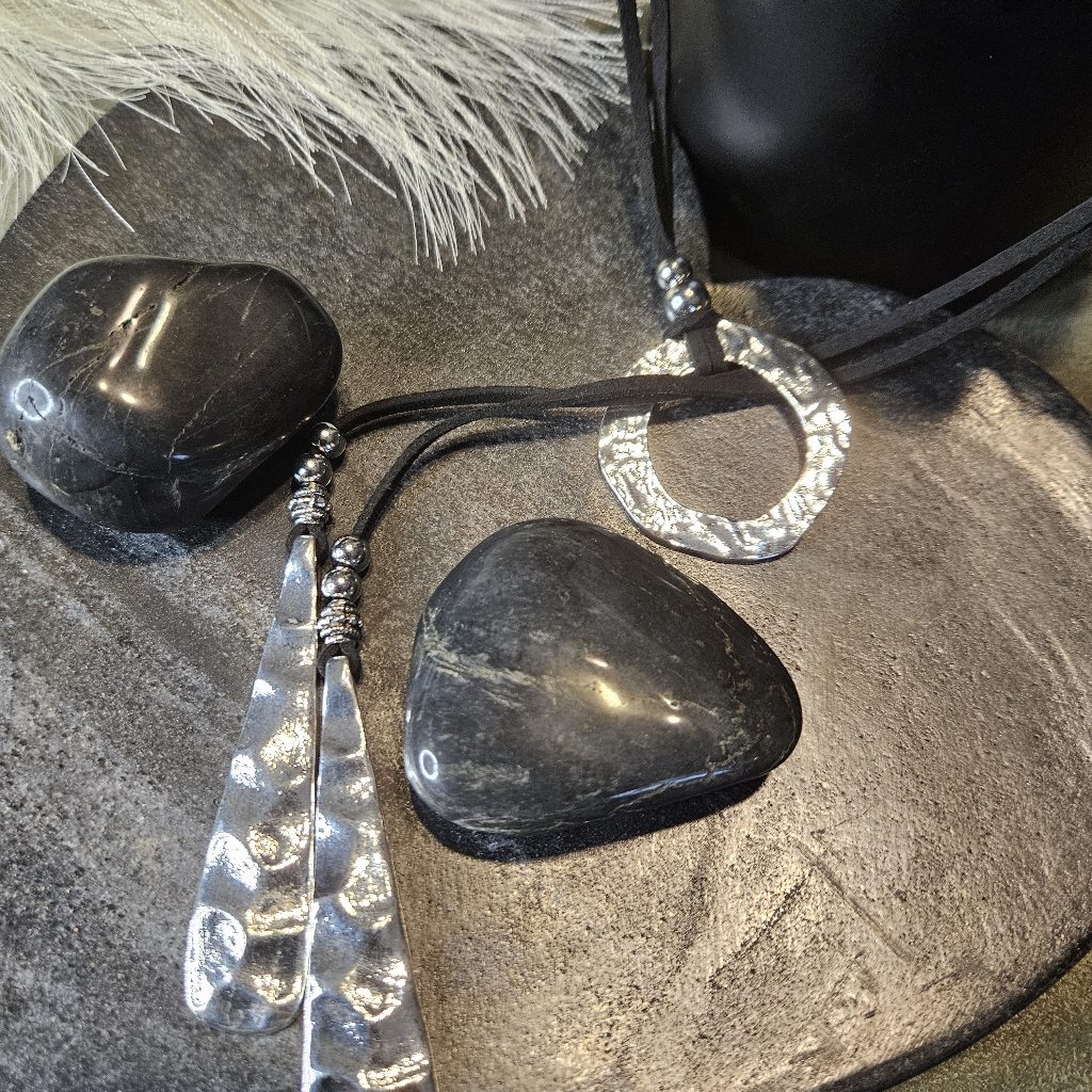 Silver Hammered Bohemian Necklace